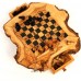 Scacchiera media in legno d'ulivo 33 x 33 cm