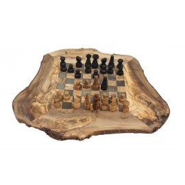 Scacchiera in Legno di Ulivo Artigianale - 33x33cm