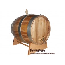 Botte in Castagno da 10 Litri - Ideale per Vino, Aceto e Distillati