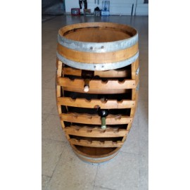 Wine barrel 16 bottle wine rack