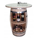 Wooden Table Barrel    H 81/85 cm with table