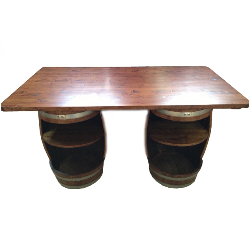 Botte botti tavolo bancone in castagno H 82 cm