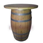 Table Barrel in chestnut tree  H 80 cm