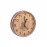 Wall clock with oak barrel bottom 55 cm