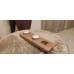 Porta tealight doppia canna Scotch Whisky doga di rovere portacandele