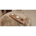 Porta tealight doppia canna Scotch Whisky doga di rovere portacandele