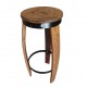 Sgabello botte bar doghe rovere da barrique 71 CM 