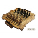 Chessboard in olive wood 44 x 44 cm large